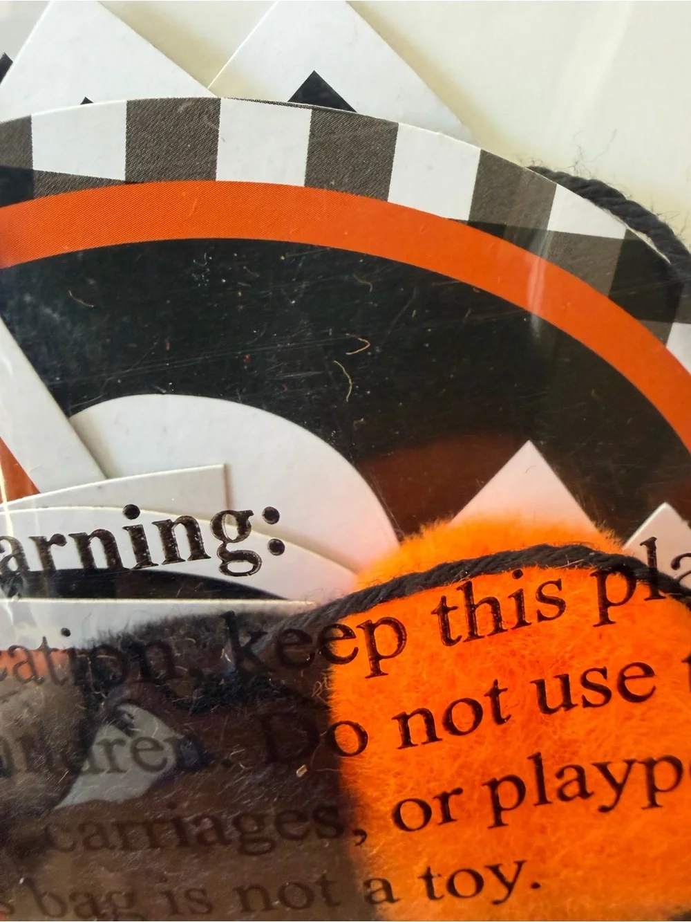 Hobby Lobby Halloween 'Trick or Treat' Banner in Black and Orange